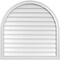 Ekena Millwork Round Top Surface Mount PVC Gable Vent w/ 2"W x 1-1/2"P Brickmould Frame, 36"W x 36"H GVPRT36X3602SN - alternate 1